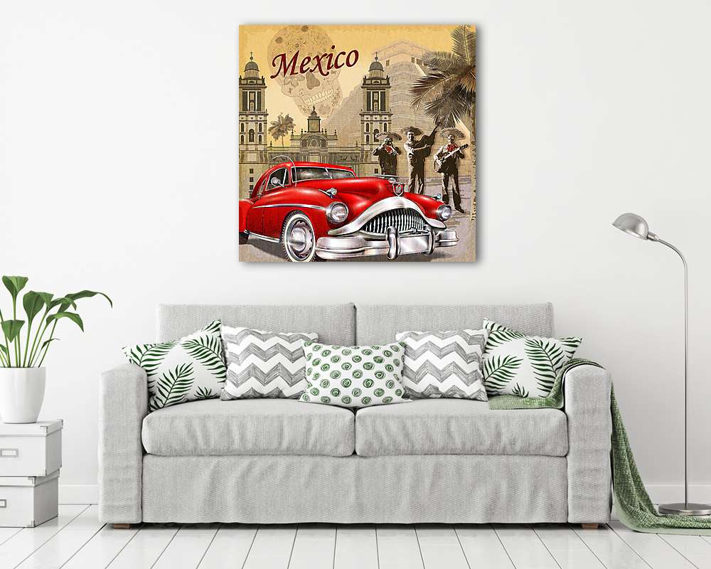 Mexico retro poster. (többrészes kép)