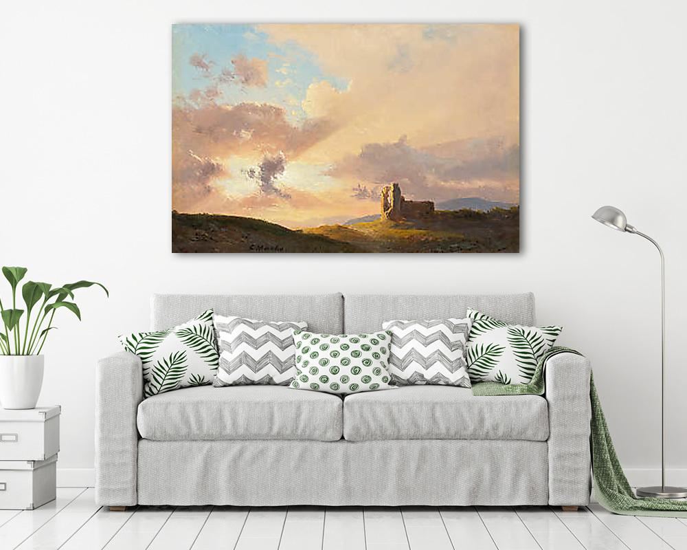 Naplemente a romok felett (poszter) - vászonkép, falikép otthonra és irodába