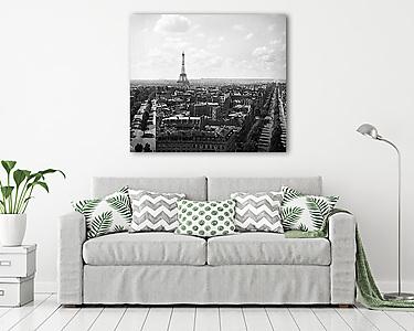Párizsi látkép a Diadalívről az Eiffel-torony irányába (1931) (vászonkép) - vászonkép, falikép otthonra és irodába