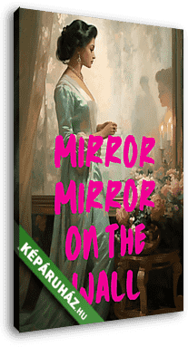 Mirror mirror on the wall (Barokk & Graffiti) - vászonkép 3D látványterv