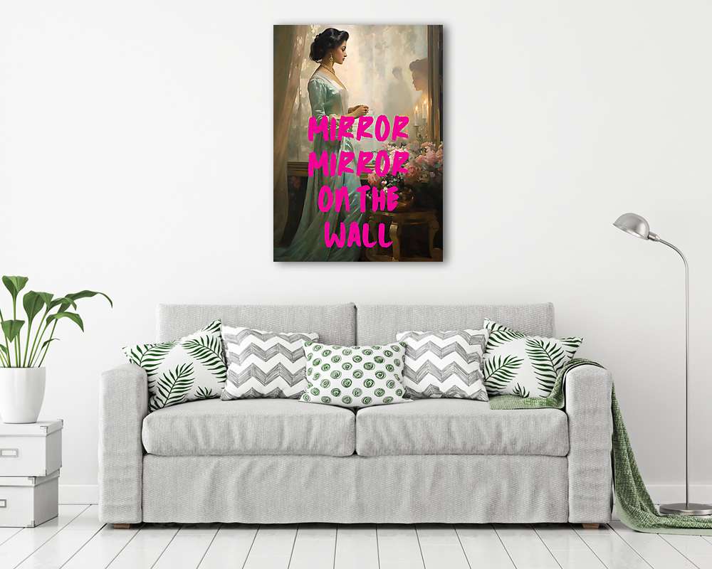 Mirror mirror on the wall (Barokk & Graffiti) (vászonkép) - vászonkép, falikép otthonra és irodába