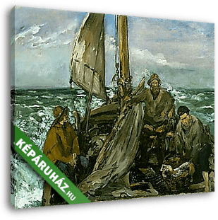 Halászok a  tengeren (1873) - vászonkép 3D látványterv