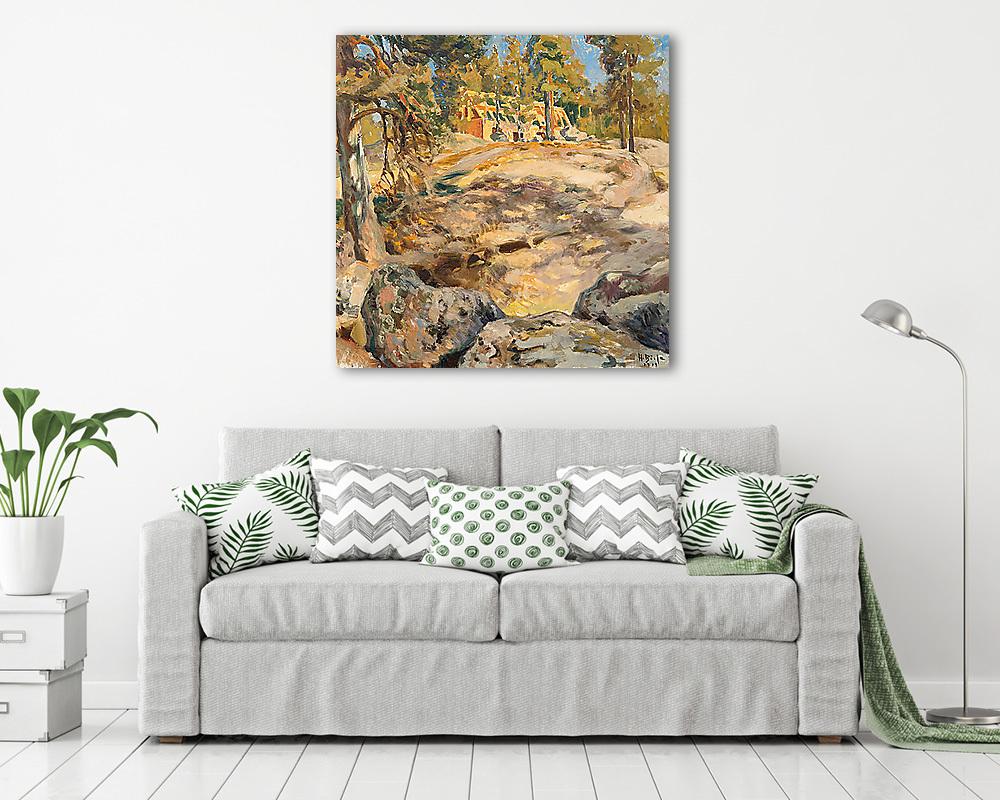 Erdei házikó (többrészes kép) - vászonkép, falikép otthonra és irodába