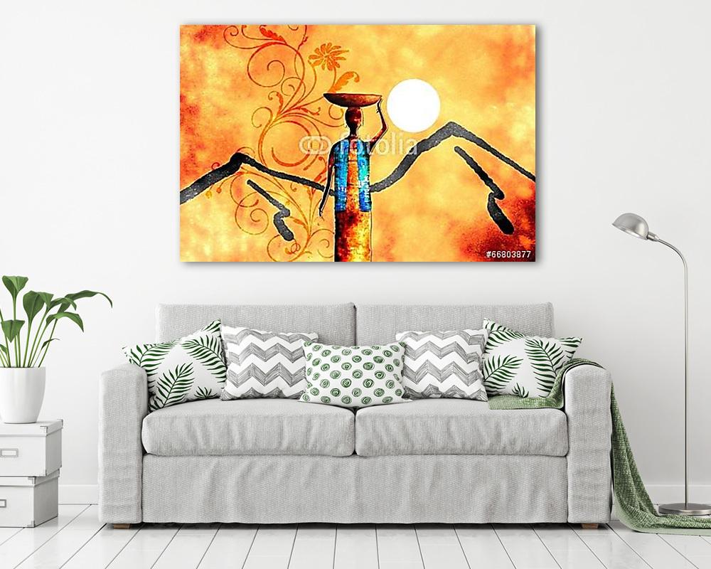 afro motívum etnikai retro vintage - vászonkép, falikép vásárlás afro motívum etnikai retro vintage (fotótapéta) - vászonkép, falikép otthonra és irodába