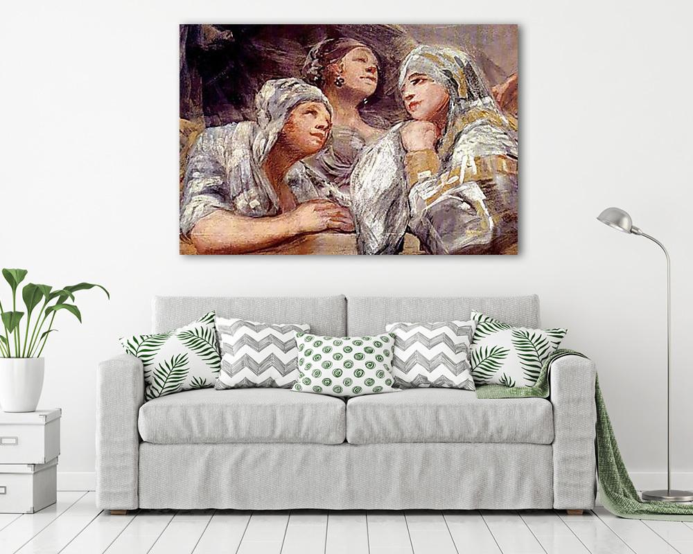 Nézelődők (keretezett kép) - vászonkép, falikép otthonra és irodába