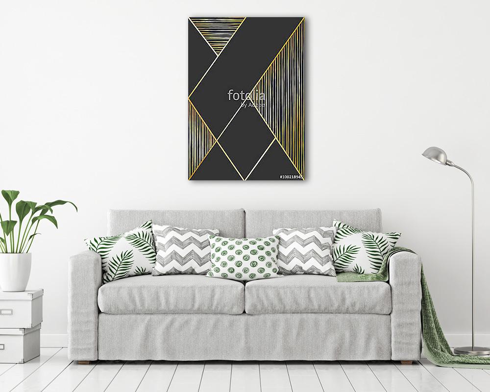 Geometrikus formák, vonalas (vászonkép) - vászonkép, falikép otthonra és irodába