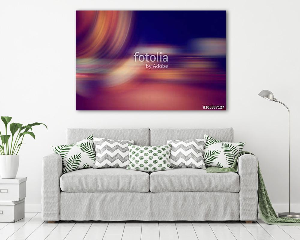 blurred multicolored gradient lines in motion (keretezett kép) - vászonkép, falikép otthonra és irodába