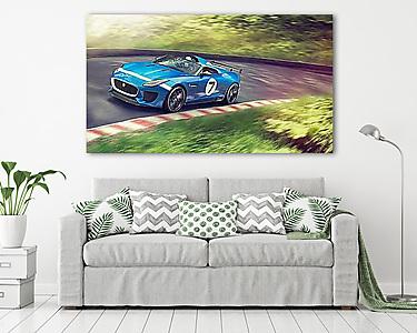 Jaguar F Type Racing (vászonkép) - vászonkép, falikép otthonra és irodába