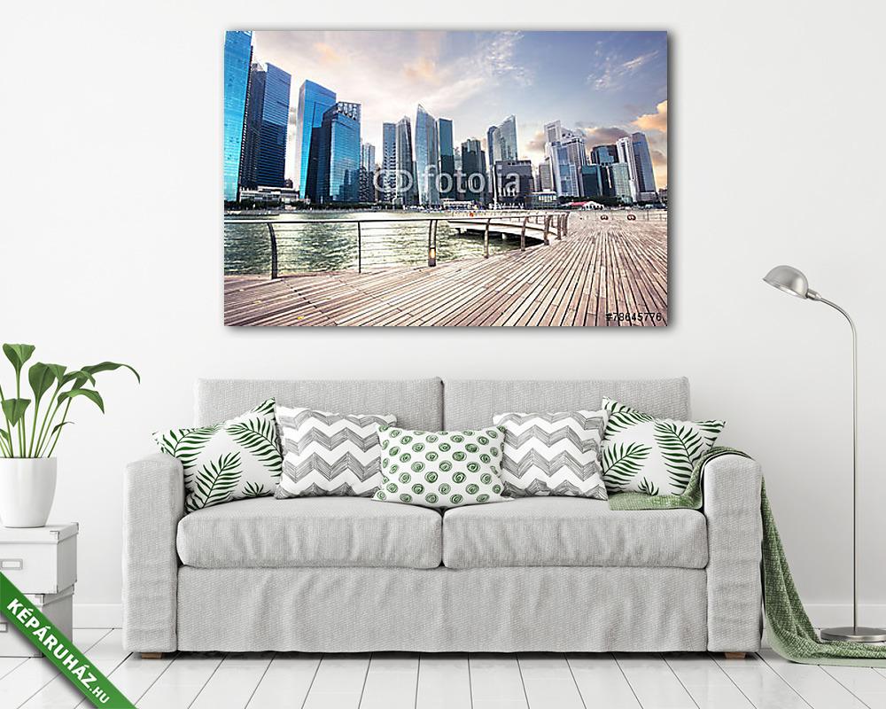 belvárosi terület (bögre) - vászonkép, falikép otthonra és irodába