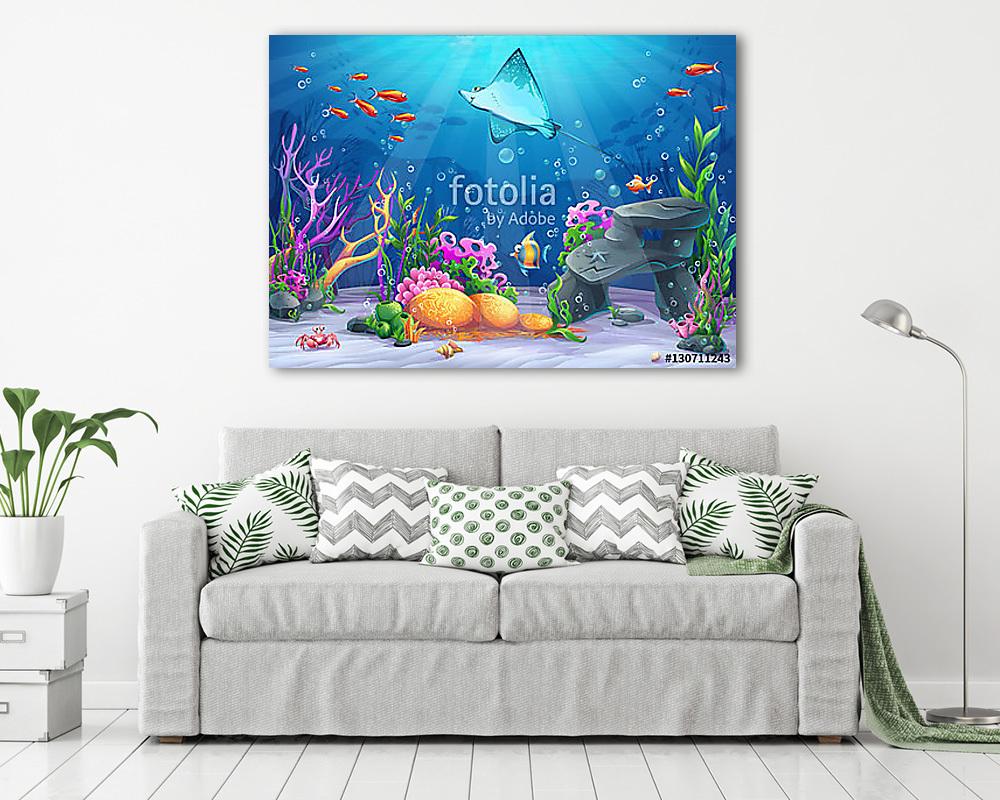 A korallzátony (vászonkép) - vászonkép, falikép otthonra és irodába