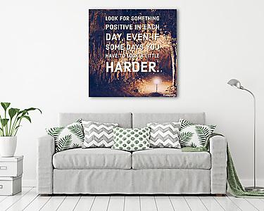 Inspirational and motivation quote on blurred lighting backgroun (vászonkép) - vászonkép, falikép otthonra és irodába