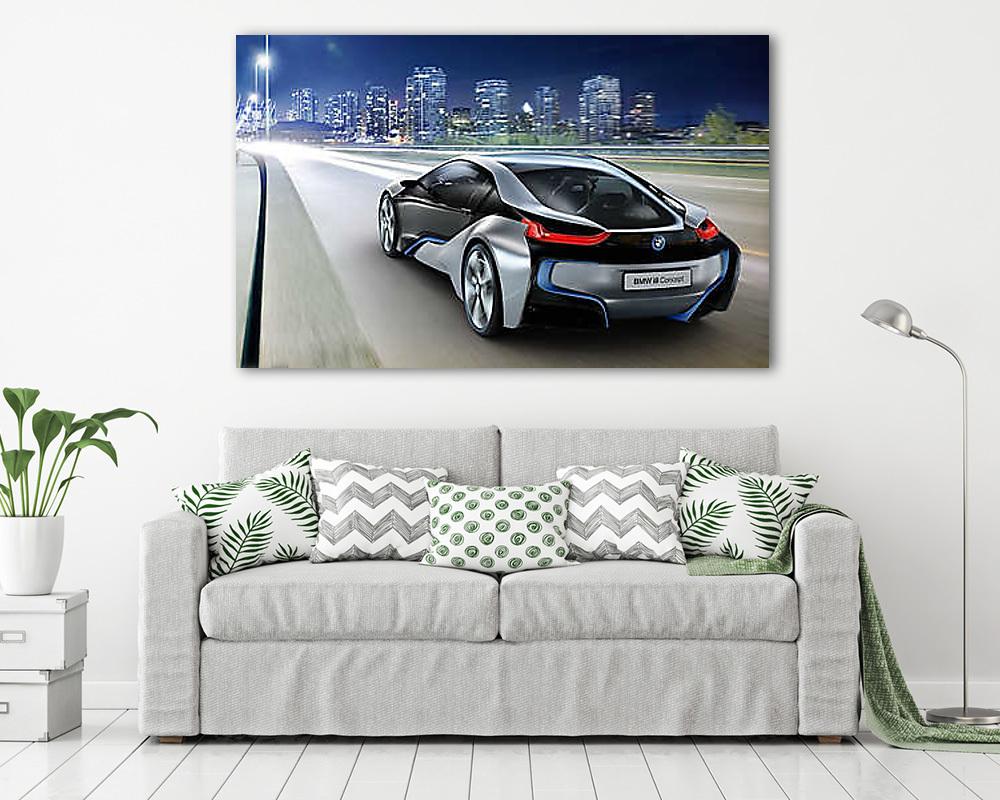 BMW i8 on the Road - vászonkép, falikép vásárlás BMW i8 on the Road (vászonkép) - vászonkép, falikép otthonra és irodába