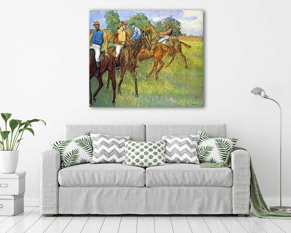 Lovasok (keretezett kép) - vászonkép, falikép otthonra és irodába