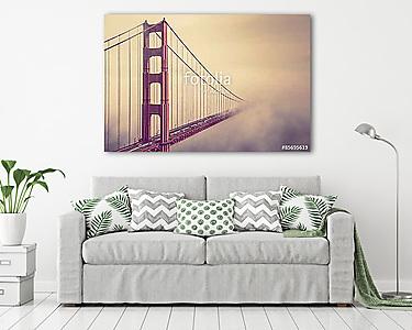 Golden Gate a ködbe (vászonkép) - vászonkép, falikép otthonra és irodába