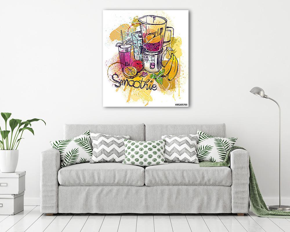 Smoothie reggeli - vászonkép, falikép vásárlás Smoothie reggeli (vászonkép) - vászonkép, falikép otthonra és irodába