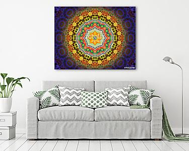 Floral mandala (vászonkép) - vászonkép, falikép otthonra és irodába