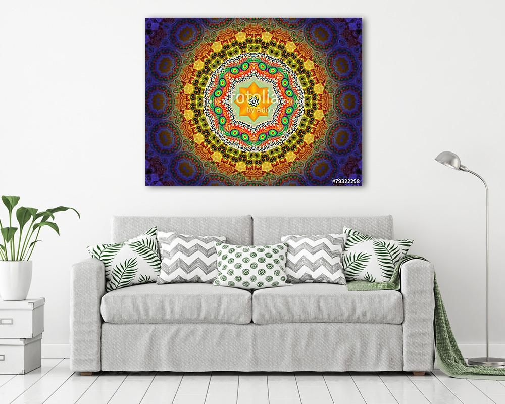 Floral mandala - vászonkép, falikép vásárlás Floral mandala (vászonkép) - vászonkép, falikép otthonra és irodába