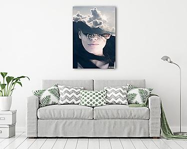 Double exposure portrait (vászonkép) - vászonkép, falikép otthonra és irodába