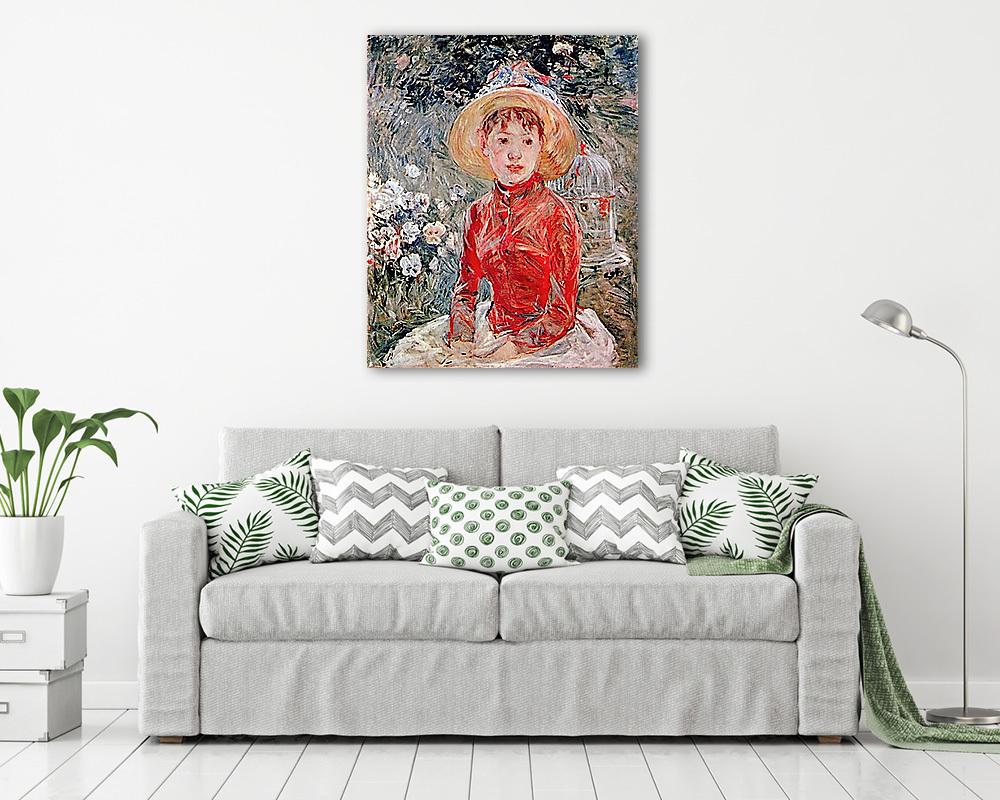 Fiatal lány kalitkával - vászonkép, falikép vásárlás Fiatal lány kalitkával (poszter) - vászonkép, falikép otthonra és irodába