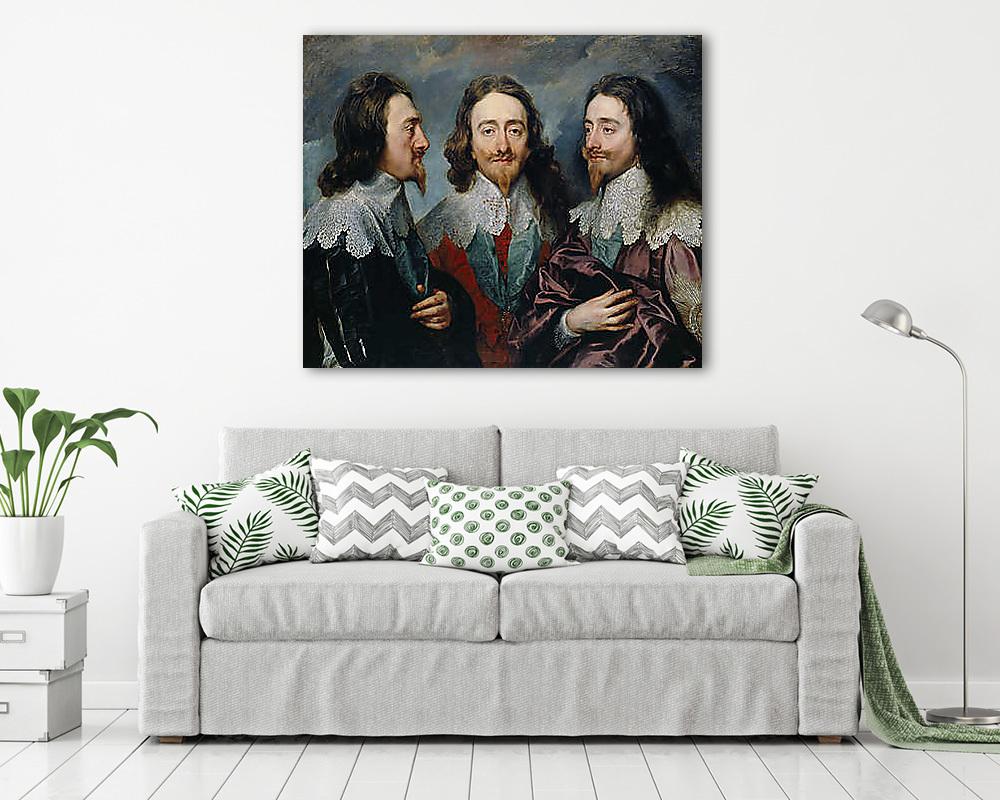 I. Károly portréja (vászonkép) - vászonkép, falikép otthonra és irodába