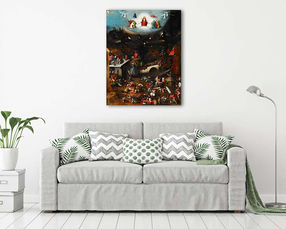 Az utolsó ítélet triptichon (központi panel) (többrészes kép) - vászonkép, falikép otthonra és irodába