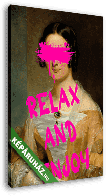 Relax and enjoy (Barokk & Graffiti) - vászonkép 3D látványterv