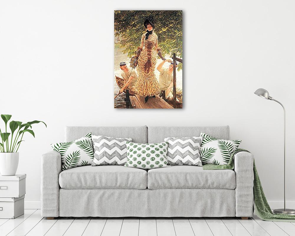 A Temzén - vászonkép, falikép vásárlás A Temzén (keretezett kép) - vászonkép, falikép otthonra és irodába