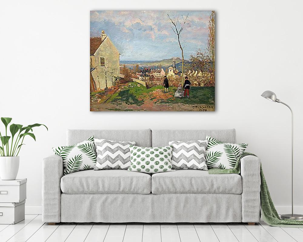 Louveciennes a Mont Valérien-nel a háttérben - vászonkép, falikép vásárlás Louveciennes a Mont Valérien-nel a háttérben (vászonkép) - vászonkép, falikép otthonra és irodába