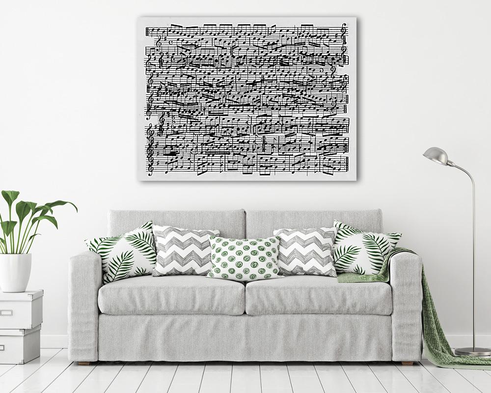 Régi kották (szürke szín) - vászonkép, falikép vásárlás Régi kották (szürke szín) (vászonkép) - vászonkép, falikép otthonra és irodába