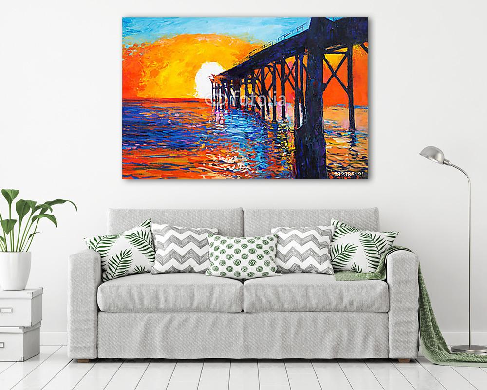 Kilátás az óceánra - vászonkép, falikép vásárlás Kilátás az óceánra (vászonkép) - vászonkép, falikép otthonra és irodába