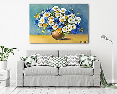 Virág csendélet (olajfestmény reprodukció) (vászonkép) - vászonkép, falikép otthonra és irodába