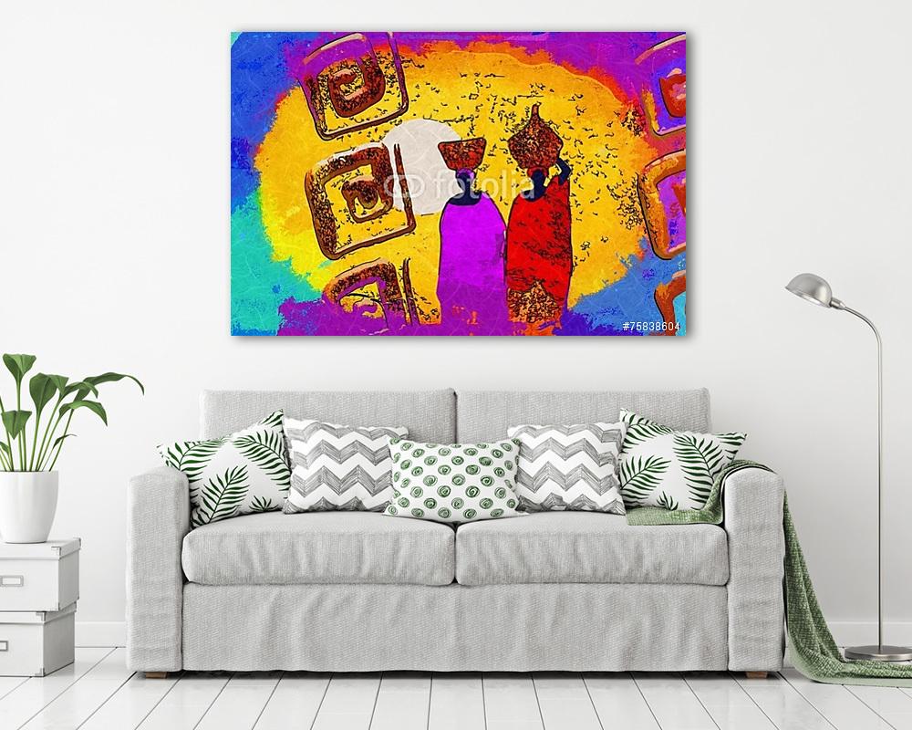 Afrika retro vintage stílusban (fotótapéta) - vászonkép, falikép otthonra és irodába