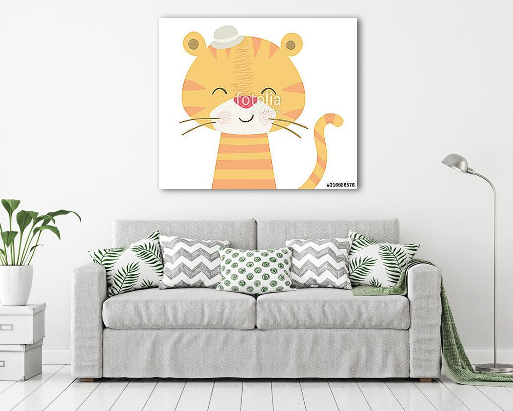 Tigris kalapban - vászonkép, falikép vásárlás Tigris kalapban (vászonkép) - vászonkép, falikép otthonra és irodába