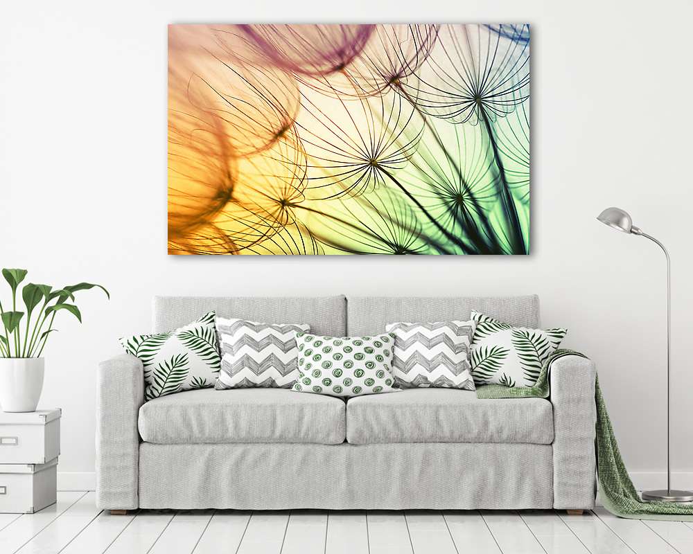  dandelion flower background (poszter) - vászonkép, falikép otthonra és irodába