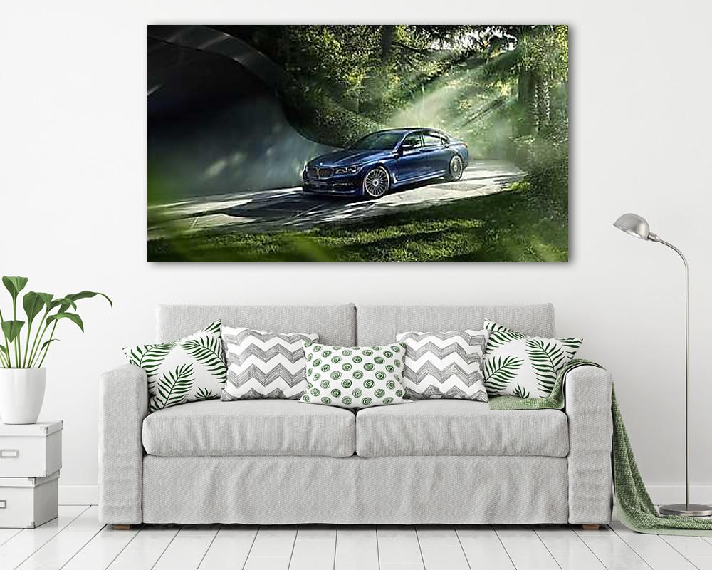 BMW 7 - Forest (vászonkép) - vászonkép, falikép otthonra és irodába