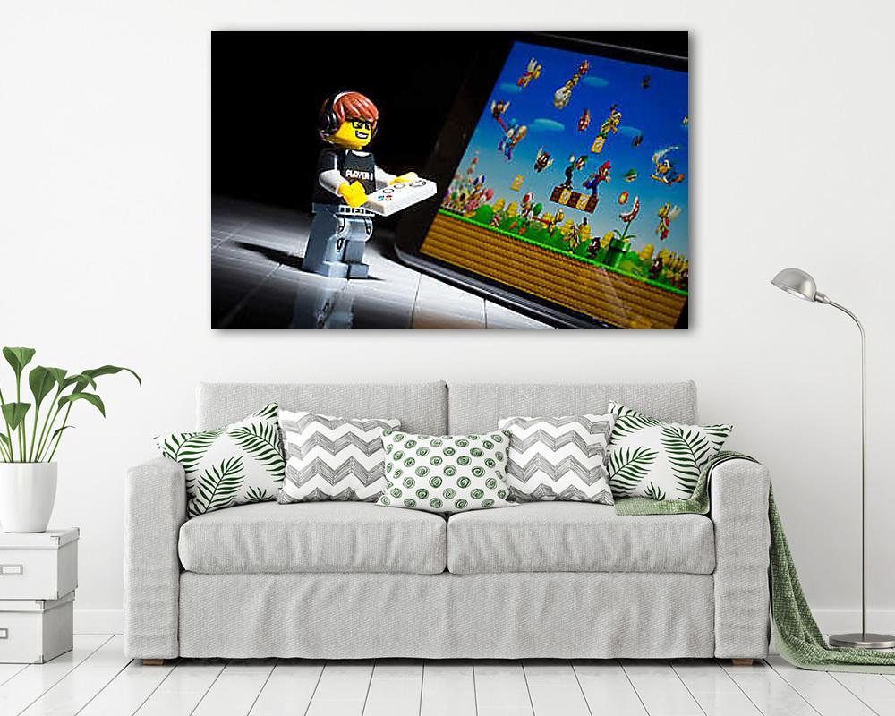 LEGO Characters - Game Boy - Super Mario - vászonkép, falikép vásárlás LEGO Characters - Game Boy - Super Mario (vászonkép) - vászonkép, falikép otthonra és irodába