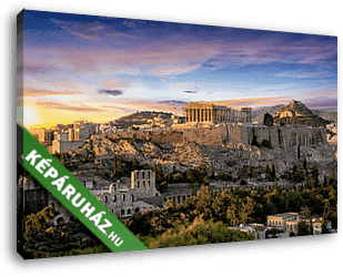 Akropolisz látképe, Athén - vászonkép 3D látványterv