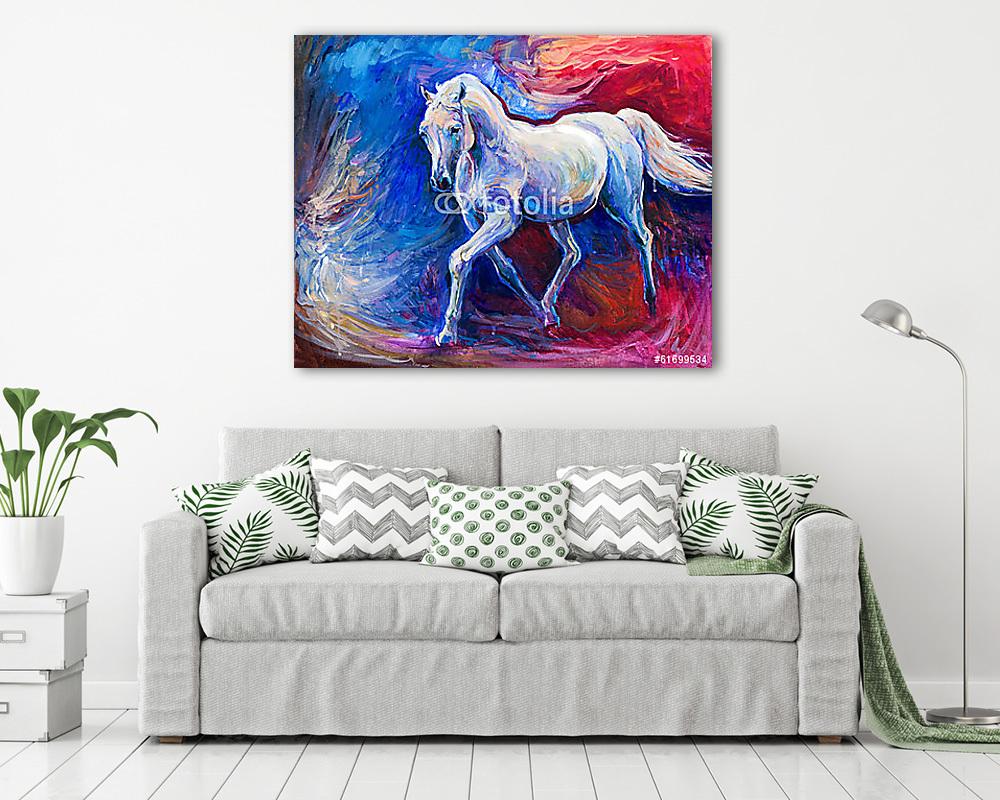 Kék ló - vászonkép, falikép vásárlás Kék ló (vászonkép) - vászonkép, falikép otthonra és irodába