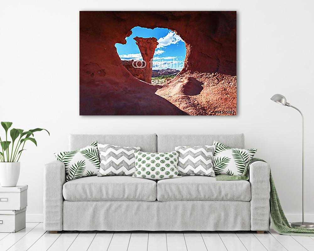 Rock formáció (Quebrada de las Conchas) Cafayate, Salta, Argent (vászonkép) - vászonkép, falikép otthonra és irodába
