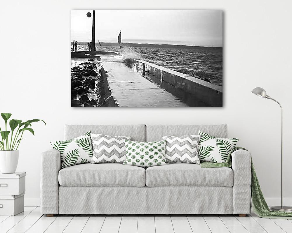 Siófok, móló (1965) (fotótapéta) - vászonkép, falikép otthonra és irodába