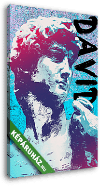 David - Dávid szobor alapján (Barokk & Graffiti) - vászonkép 3D látványterv