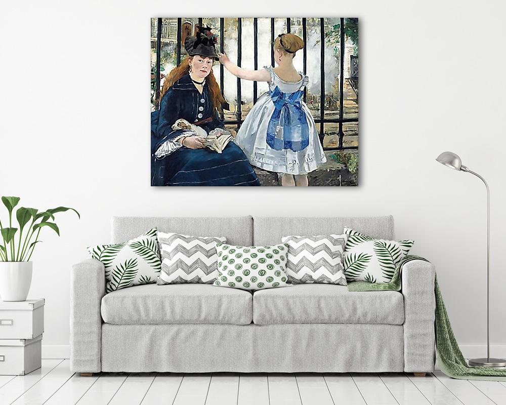 A vasút (1873) (fotótapéta) - vászonkép, falikép otthonra és irodába