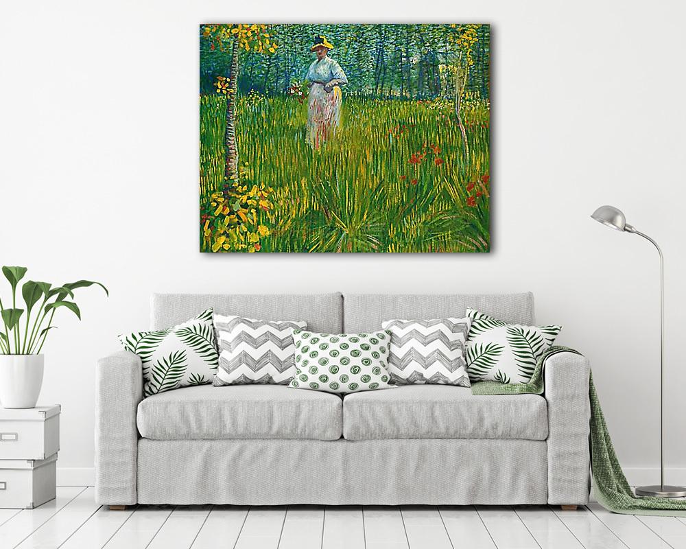 Hölgy a kertben - vászonkép, falikép vásárlás Hölgy a kertben (vászonkép) - vászonkép, falikép otthonra és irodába