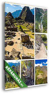 Rejtélyes város - Machu Picchu, Peru, Dél-Amerika - vászonkép 3D látványterv