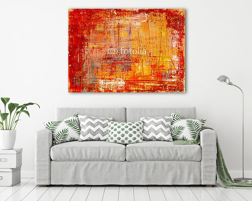 Kézzel festett háttér. SAJÁT KÉSZÍTÉSŰ. (keretezett kép) - vászonkép, falikép otthonra és irodába