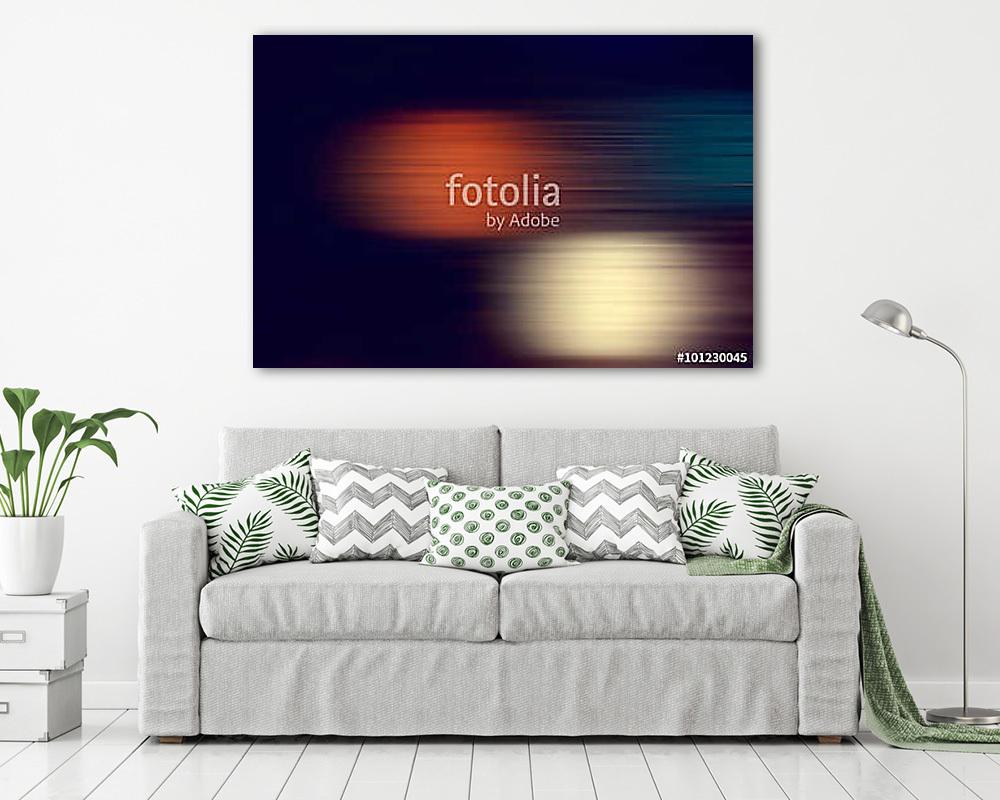 blurred multicolored gradient lines in motion (többrészes kép) - vászonkép, falikép otthonra és irodába