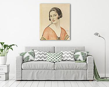 Női portré (vászonkép) - vászonkép, falikép otthonra és irodába