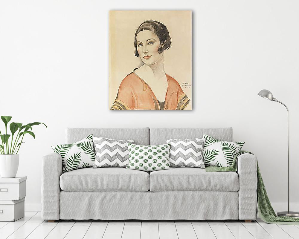 Női portré - vászonkép, falikép vásárlás Női portré (keretezett kép) - vászonkép, falikép otthonra és irodába