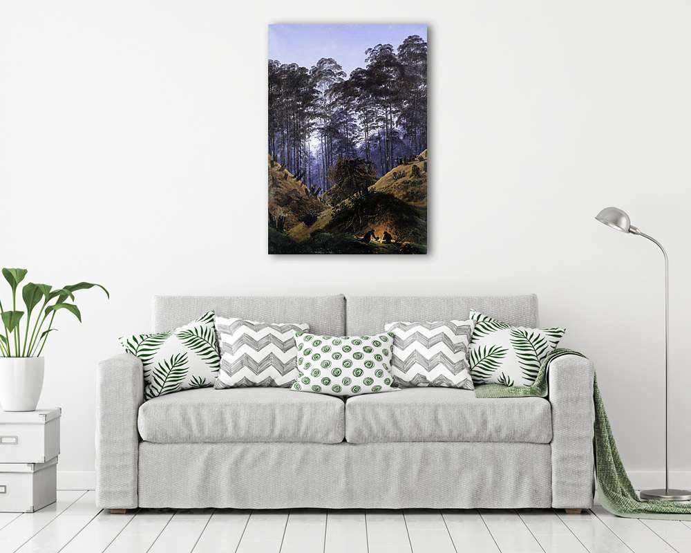 Erdei táj holdfényben - vászonkép, falikép vásárlás Erdei táj holdfényben (fotótapéta) - vászonkép, falikép otthonra és irodába