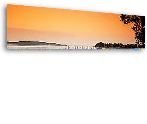 Balatoni naplemente - vászonkép 3D látványterv